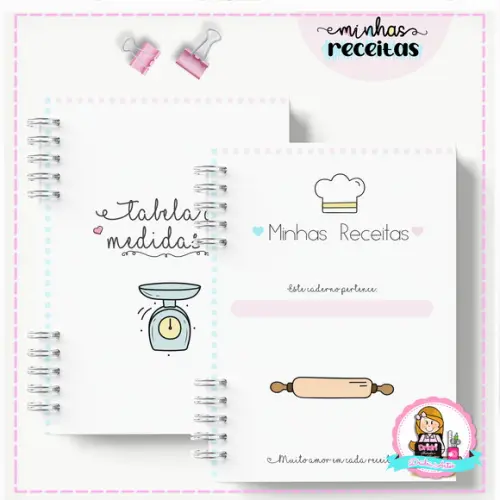 Caderno de Receitas - Personalizado