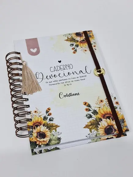 Caderno Devocional Girassol