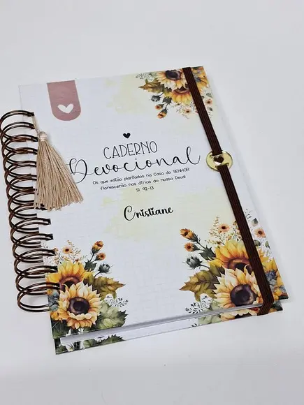 Caderno Devocional Girassol