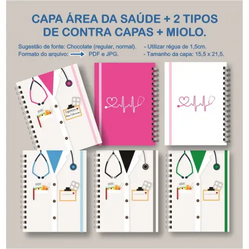 Cadernos Personalizados Jaleco