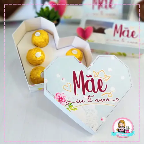 Caixa Coração Dia das Mães