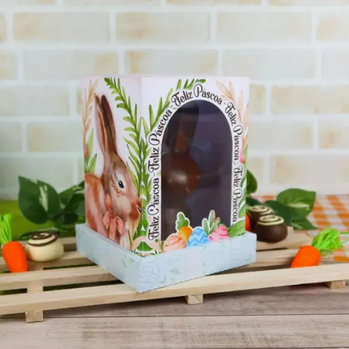 Caixa para Coelho de Chocolate
