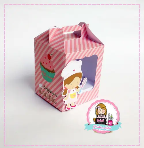 Caixa para Cupcake Confeiteira