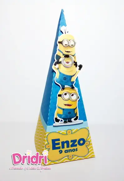 Caixa Pirâmide Minions
