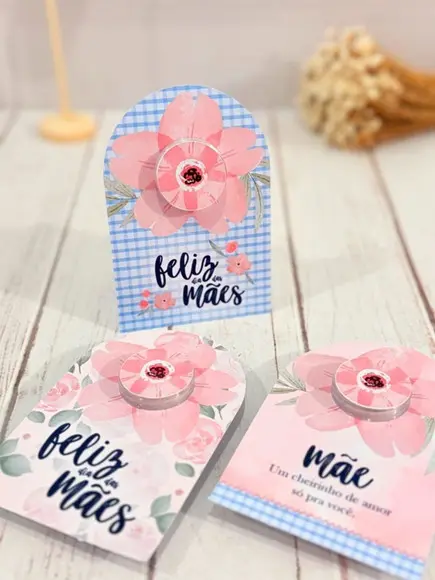 Card com Potinho de Creme Hidratante Dia das Mães