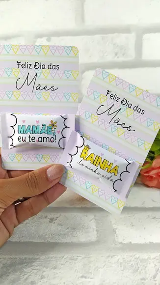 Cartão Bala Dia das Mães