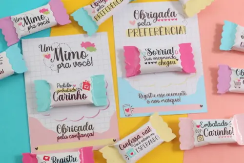 Cartão de Balinha Personalizada