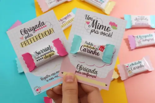 Cartão de Balinha Personalizada