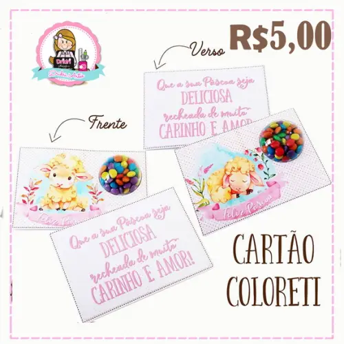 Cartão de Páscoa Coloreti