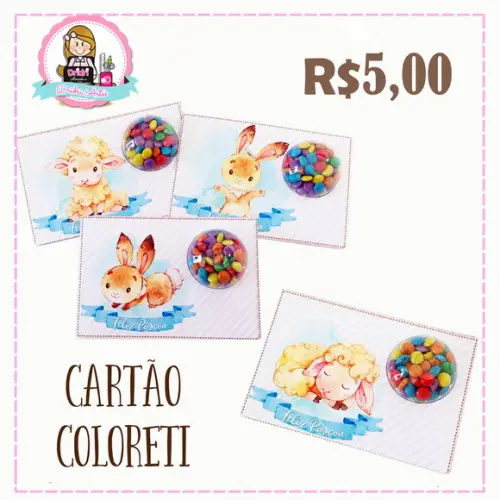 Cartão de Páscoa Coloreti