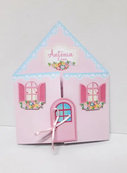 Convite Casinha De Boneca