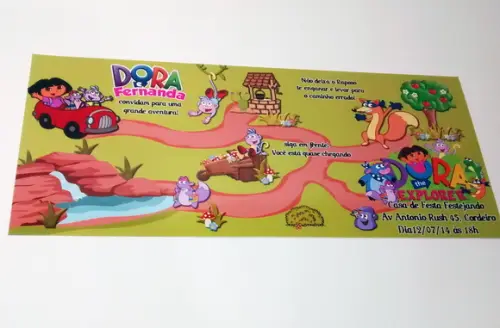 Convite Dora Aventureira