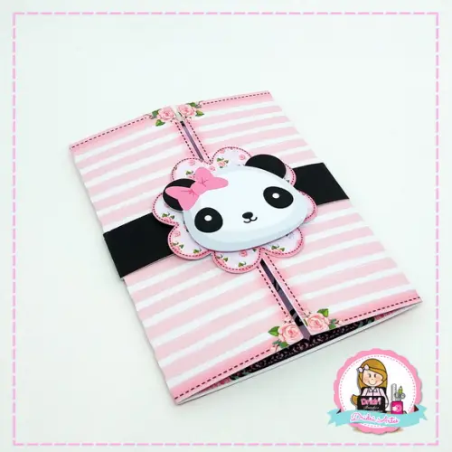 Convite Panda Rosa