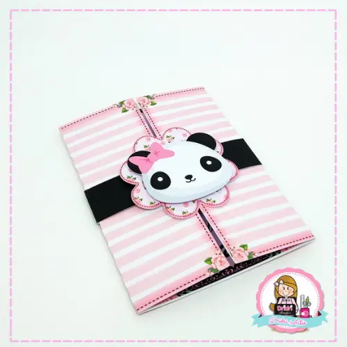 Convite Panda Rosa