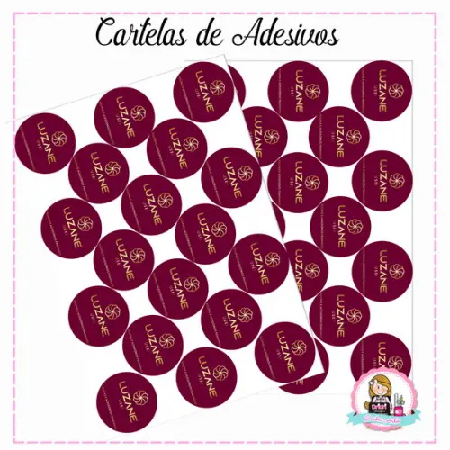 Folhas Adesivas Com Logomarca