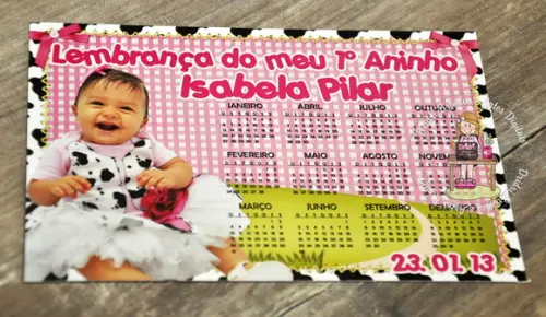 Imã Calendário Lembrança 10x15