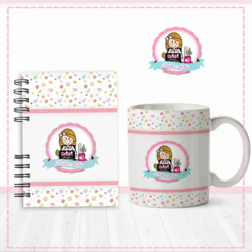 Kit Agenda e Caneca Personalizados
