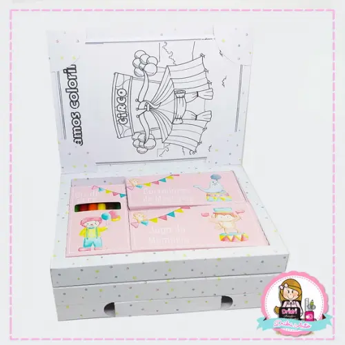 Kit Diversão Circo Rosa Vintage