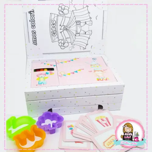 Kit Diversão Circo Rosa Vintage