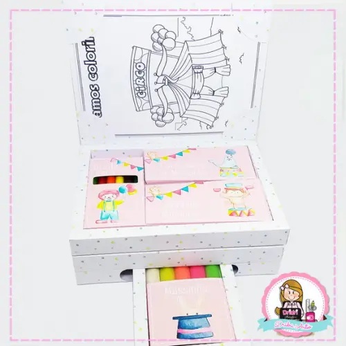 Kit Diversão Circo Rosa Vintage
