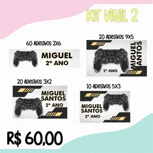 Kit Escolar Vinil