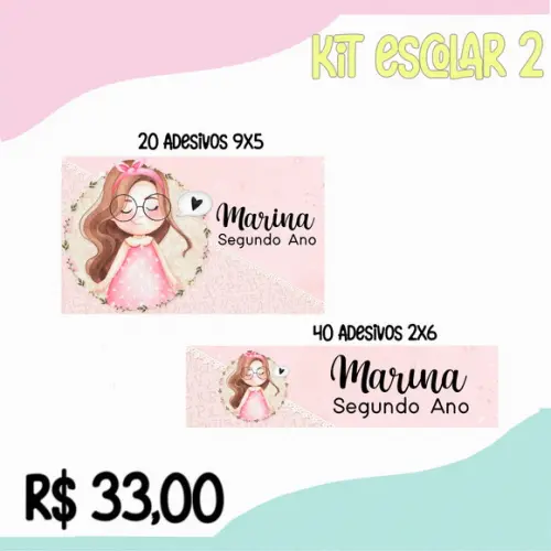 Kit Etiqueta Escolar