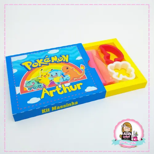 Kit Massinha e Cortador Pokemon