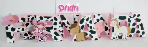 Letras 3D Fazendinha