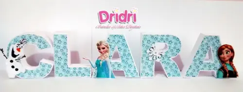 Letras 3d Frozen