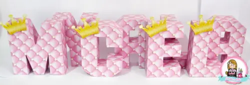 LETRAS 3D PRINCESA
