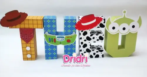 Letras 3d Toy Story