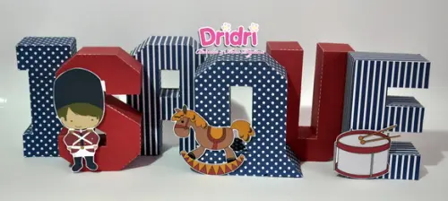 Letras 3D Soldadinho de Chumbo