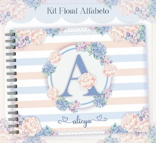 Livro do Bebê Alfabeto Floral