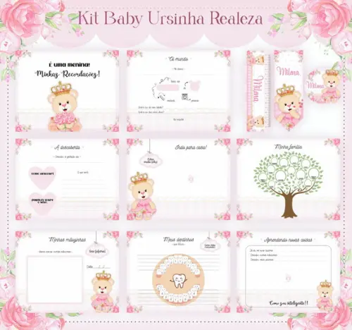 Livro do Bebê Ursinha Realeza