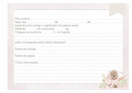 Livro do Bebê Ursinha