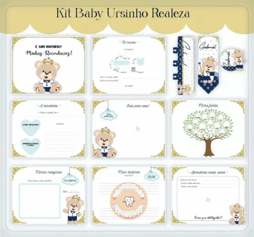 Livro do Bebê Ursinho Realeza
