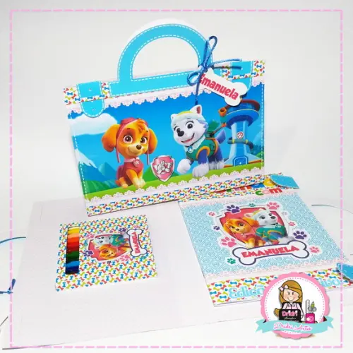 Maletinha Colorir Patrulha Canina