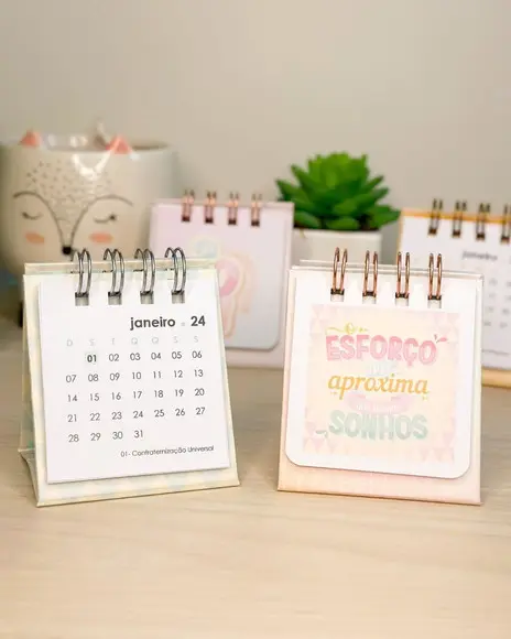 Mini Calendário de Mesa - Brinde Corporativo