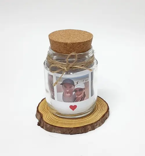 Potinho de Luz Personalizado com 4 Fotos
