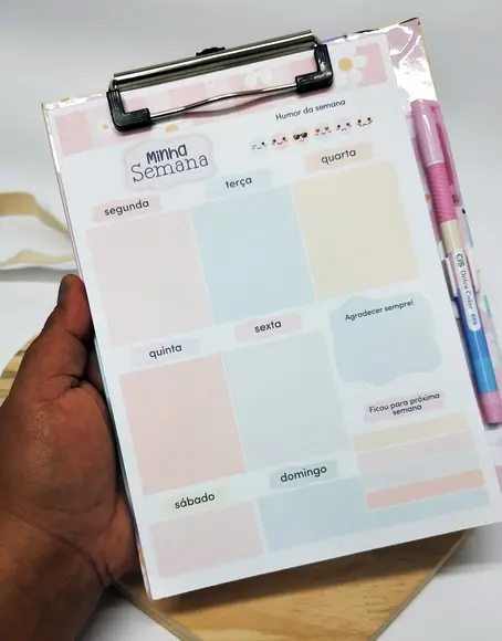Prancheta com Bloco Personalizado