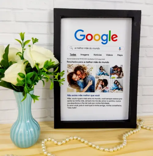 Quadro Dia das Mães Google