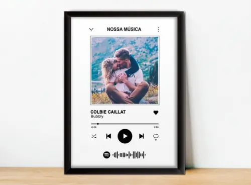 Quadro Interativo Spotify Dia dos Namorados