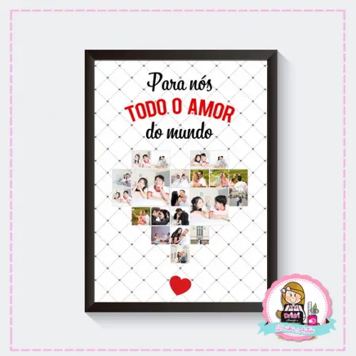 Quadro Digital Dia dos Namorados