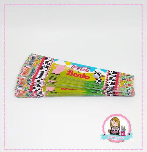 Rótulo Coca Cola Fazendinha