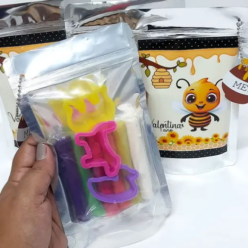 Saco Metalizado com Kit Massinha