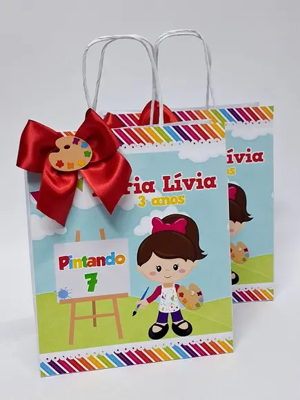 Sacolinha Personalizada Pintando o 7