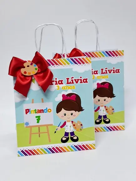 Sacolinha Personalizada Pintando o 7