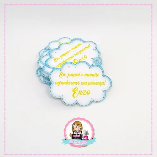 Tag de Agradecimento Balão