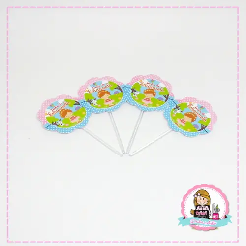 Topper para Doces Jardim Encantado
