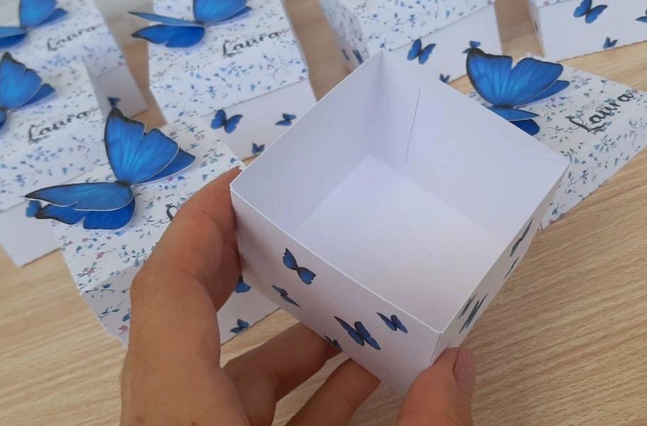 Caixinha Borboleta Azul